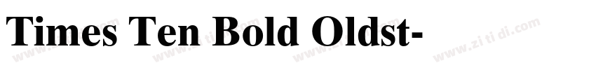 Times Ten Bold Oldst字体转换